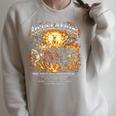 ON Back Book Of Revelation 4 Horsemen Of The Apocalypse Raglan Sleeve Sweatshirt Heather Forest