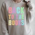 BACK TO THE BOOKS Happy First Day School Future Grads Premium Tri-Blend Raglan Sleeve Sweatshirt Heather Forest BACK TO THE BOOKS Happy First Day School Future Grads Premium Tri-Blend Raglan Sleeve Sweatshirt Heather Forest