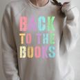 BACK TO THE BOOKS Happy First Day School Future Grads Raglan Sleeve Sweatshirt Heather Forest BACK TO THE BOOKS Happy First Day School Future Grads Raglan Sleeve Sweatshirt Heather Forest