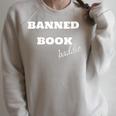 Banned Book Baddie Raglan Sleeve Sweatshirt Heather Forest