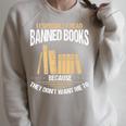 Banned Book Set Book Lover Banned Book List Librarian Raglan Sleeve Sweatshirt Heather Forest