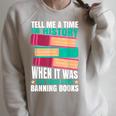 Banned Books Quote Raglan Sleeve Sweatshirt Heather Forest