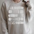 I Am With The Banned Books Reading Lovers Protest Book Bans Raglan Sleeve Sweatshirt Heather Forest