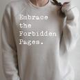 Banned Books Week Literacy Librarian Book Nerd Raglan Sleeve Sweatshirt Heather Forest