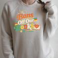 Bans Off Our Books Bookaholic Banned Book Lovers Readers Raglan Sleeve Sweatshirt Heather Forest