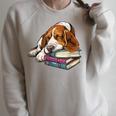 Basset Hound Books Dog Breed Graphic Raglan Sleeve Sweatshirt Heather Forest Basset Hound Books Dog Breed Graphic Raglan Sleeve Sweatshirt Heather Forest