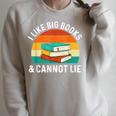 I Like Big Books & Cannot Lie Reading Bookworm Reader Raglan Sleeve Sweatshirt Heather Forest I Like Big Books & Cannot Lie Reading Bookworm Reader Raglan Sleeve Sweatshirt Heather Forest