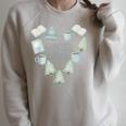 Big Winter Mood Book Lover's Raglan Sleeve Sweatshirt Heather Forest