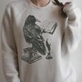 Bird Raven Book Lovers Men Women Graphic Tshirt Raglan Sleeve Sweatshirt Heather Forest