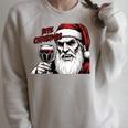 Bite Christmas Vampire Santa Claus Vintage Comic Book Style Raglan Sleeve Sweatshirt Heather Forest Bite Christmas Vampire Santa Claus Vintage Comic Book Style Raglan Sleeve Sweatshirt Heather Forest