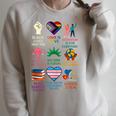 BLM Human Rights Feminism Trans Science Books LGBTQ Kindness Raglan Sleeve Sweatshirt Heather Forest