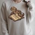 Boa Constrictor Reading A Book Raglan Sleeve Sweatshirt Heather Forest Boa Constrictor Reading A Book Raglan Sleeve Sweatshirt Heather Forest