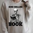 Bone-Chilling Book Book Lover Bookworm Skeleton Book Raglan Sleeve Sweatshirt Heather Forest Bone-Chilling Book Book Lover Bookworm Skeleton Book Raglan Sleeve Sweatshirt Heather Forest