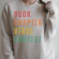 Book Chapter Verse Context Raglan Sleeve Sweatshirt Heather Forest Book Chapter Verse Context Raglan Sleeve Sweatshirt Heather Forest