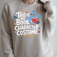 This Is My Book Character Costume Fun Pigeon Reading Lovers Raglan Sleeve Sweatshirt Heather Forest