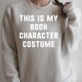 This Is My Book Character Costume Halloween Easy Kids Adult Raglan Sleeve Sweatshirt Heather Forest