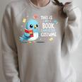 This Is My Book Character Costume Book Lovers Raglan Sleeve Sweatshirt Heather Forest