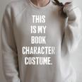 This Is My Book Character Costume For Book Lovers Raglan Sleeve Sweatshirt Heather Forest