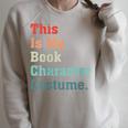 This Is My Book Character Costume For Book Lovers Vintage Raglan Sleeve Sweatshirt Heather Forest