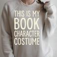This Is My Book Character Costume Raglan Sleeve Sweatshirt Heather Forest