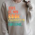This Is My Book Character Costume Retro Halloween Raglan Sleeve Sweatshirt Heather Forest This Is My Book Character Costume Retro Halloween Raglan Sleeve Sweatshirt Heather Forest