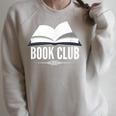 Book Club Lover Reader Raglan Sleeve Sweatshirt Heather Forest