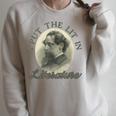 Book Club I Put The Lit In Literature Charles Dickens Raglan Sleeve Sweatshirt Heather Forest