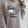 My Book Club Reads Between The Wines Reading Group Raglan Sleeve Sweatshirt Heather Forest