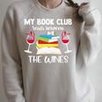 My Book Club Reads Between The Wines Reading Raglan Sleeve Sweatshirt Heather Forest My Book Club Reads Between The Wines Reading Raglan Sleeve Sweatshirt Heather Forest