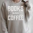 Book Coffee Lover Books And Coffee Raglan Sleeve Sweatshirt Heather Forest