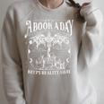 A Book A Day Dragon Bookish Book Club Fantasy Book Lover Raglan Sleeve Sweatshirt Heather Forest A Book A Day Dragon Bookish Book Club Fantasy Book Lover Raglan Sleeve Sweatshirt Heather Forest