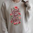 Book Fair Vibes Groovy 70s Retro School Librarian Raglan Sleeve Sweatshirt Heather Forest