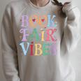 Book Fair Vibes Groovy Retro Reading Raglan Sleeve Sweatshirt Heather Forest Book Fair Vibes Groovy Retro Reading Raglan Sleeve Sweatshirt Heather Forest