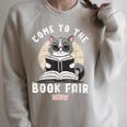 Book Fair Week Librarian Library Cat Come To The Book Fair For Men Women Kids Raglan Sleeve Sweatshirt Heather Forest Book Fair Week Librarian Library Cat Come To The Book Fair For Men Women Kids Raglan Sleeve Sweatshirt Heather Forest