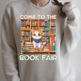 Book Fair Week Librarian Library Cat Come To The Book Fair Raglan Sleeve Sweatshirt Heather Forest Book Fair Week Librarian Library Cat Come To The Book Fair Raglan Sleeve Sweatshirt Heather Forest