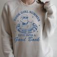 Book Girl Summer Bookish Sloth Beach Vacation Raglan Sleeve Sweatshirt Heather Forest Book Girl Summer Bookish Sloth Beach Vacation Raglan Sleeve Sweatshirt Heather Forest