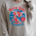 Book Girl Summer Women Retro Bookish Vacation Reader Raglan Sleeve Sweatshirt Heather Forest Book Girl Summer Women Retro Bookish Vacation Reader Raglan Sleeve Sweatshirt Heather Forest