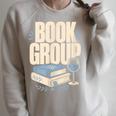 Book Group Reader Club Crew Cozy Nights Book Club Raglan Sleeve Sweatshirt Heather Forest