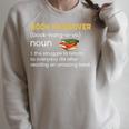 Book Hangover Definition Reading Lover Raglan Sleeve Sweatshirt Heather Forest