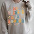 Book Lover My Weekend Is All Booked Librarian Teacher Raglan Sleeve Sweatshirt Heather Forest