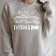 Book Lover Bookish Reading Bookworm Bibliophile Nerd Geek Raglan Sleeve Sweatshirt Heather Forest
