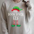 The Book Lover Elf Christmas Books Reading Lover Raglan Sleeve Sweatshirt Heather Forest The Book Lover Elf Christmas Books Reading Lover Raglan Sleeve Sweatshirt Heather Forest