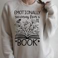 Book Lover Emotionally Recovering From A Book Raglan Sleeve Sweatshirt Heather Forest