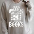 Book Lover It's Not Hording If It's Books Raglan Sleeve Sweatshirt Heather Forest Book Lover It's Not Hording If It's Books Raglan Sleeve Sweatshirt Heather Forest