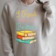 Book Lover I Read Past My Bedtime Raglan Sleeve Sweatshirt Heather Forest Book Lover I Read Past My Bedtime Raglan Sleeve Sweatshirt Heather Forest