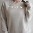 Book Lover Reader Bibliophile Novelty Funny T-Shirt Raglan Sleeve Sweatshirt Heather Forest