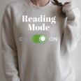 Book Lover Readers Reading Mode On Raglan Sleeve Sweatshirt Heather Forest