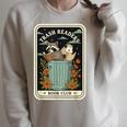 Book Lover Reading Trash Readers Book Club Tarot Card Raglan Sleeve Sweatshirt Heather Forest