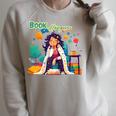 Book Lover Woman Woman Book Hangover Raglan Sleeve Sweatshirt Heather Forest