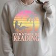 Book Lover Women Girls I'd Rather Be Reading Raglan Sleeve Sweatshirt Heather Forest Book Lover Women Girls I'd Rather Be Reading Raglan Sleeve Sweatshirt Heather Forest